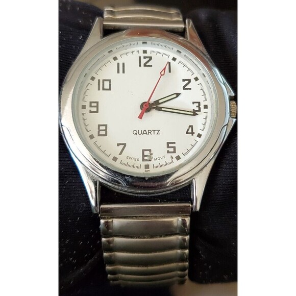 Men\'s Quartz Swiss Movt Watch Stainless Steel Band